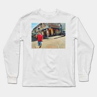 Street scene George Town, Penang Malaysia. Long Sleeve T-Shirt